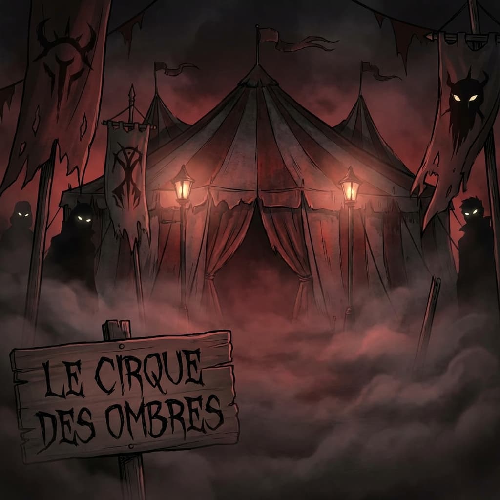 The atmospheric tent of The Freak Circus